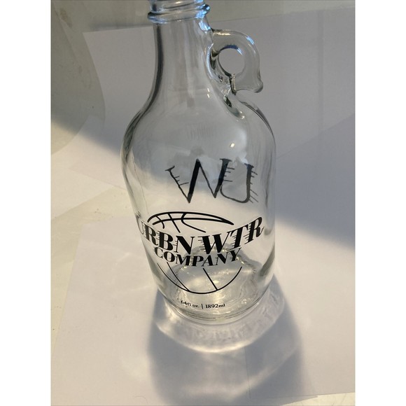 URBN WTR Glass Bottle Clear Half Gallon 64 OZ | 1.89 L | 1892 ML | Water Jar Jug - Picture 10 of 12